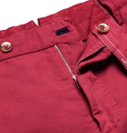 INCOTEX - Slim-Fit Chinolino Trousers - Red