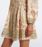Zimmermann Roselight floral linen minidress