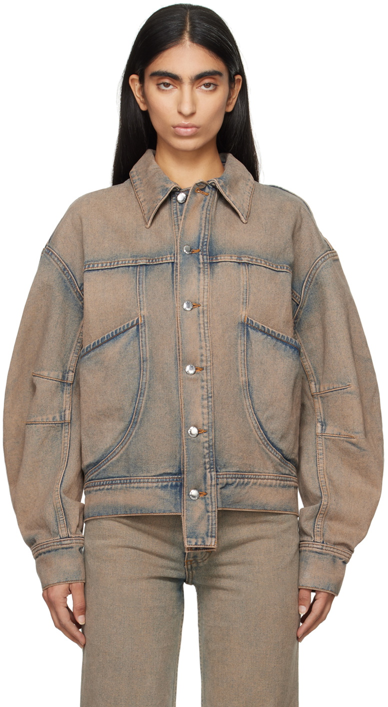 Eckhaus Latta Blue 'EL' Redux Denim Jacket