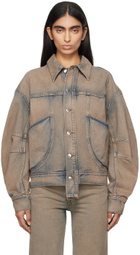 Eckhaus Latta Blue 'EL' Redux Denim Jacket