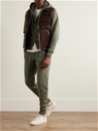 TOM FORD - Tapered Garment-Dyed Cotton-Jersey Sweatpants - Green