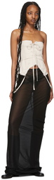 Elena Velez SSENSE Exclusive Off-White Layering Corset Tank Top