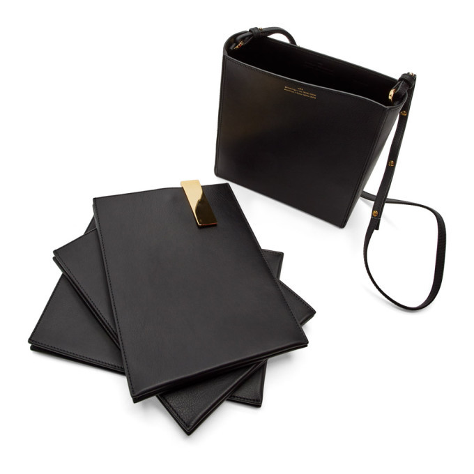 Rokh Black The Medium Three Pouch File Bag