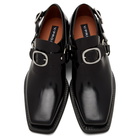 Y/Project Black Leather Buckle Loafers