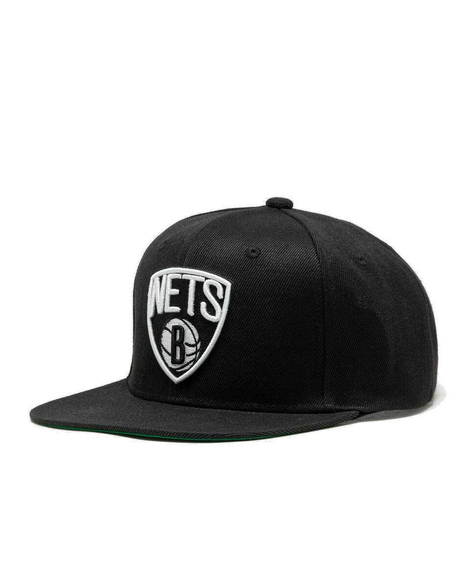 Photo: Mitchell & Ness Nba Side Jam Snapback Brooklyn Nets Black - Mens - Caps