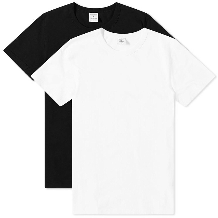Photo: Reigning Champ Men's Lightweight T-Shirt - 2 Pack in White/Black
