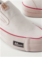 Visvim - Zahra Slub Cotton-Canvas Slip-On Shoes - White