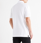 Dolce & Gabbana - Logo-Embroidered Cotton-Blend Piqué Polo Shirt - White