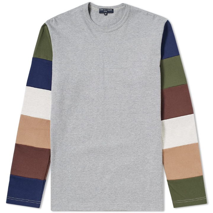 Photo: Comme des Garcons Homme Long Sleeve Stripe Tee Grey