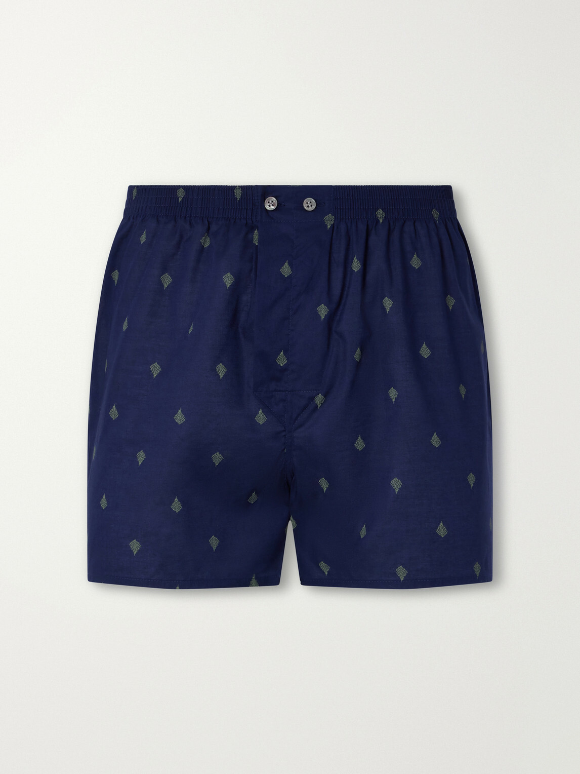 Derek Rose - Nelson Printed Cotton-Baptiste Boxer Shorts - Blue