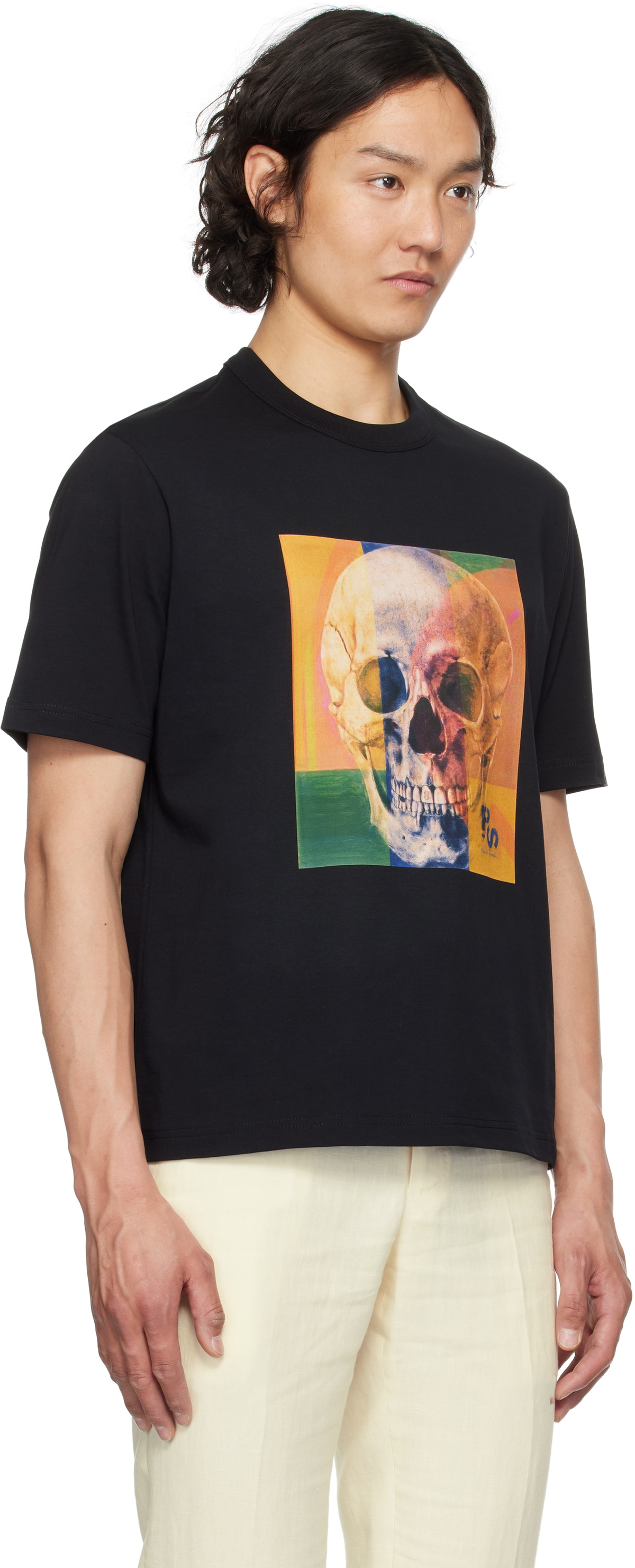 PS by Paul Smith Black Skull Square T-shirt