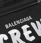 Balenciaga - Logo-Embroidered ECONYL Belt Bag - Black
