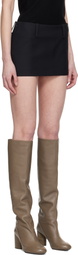 Fax Copy Express Black Casual Miniskirt