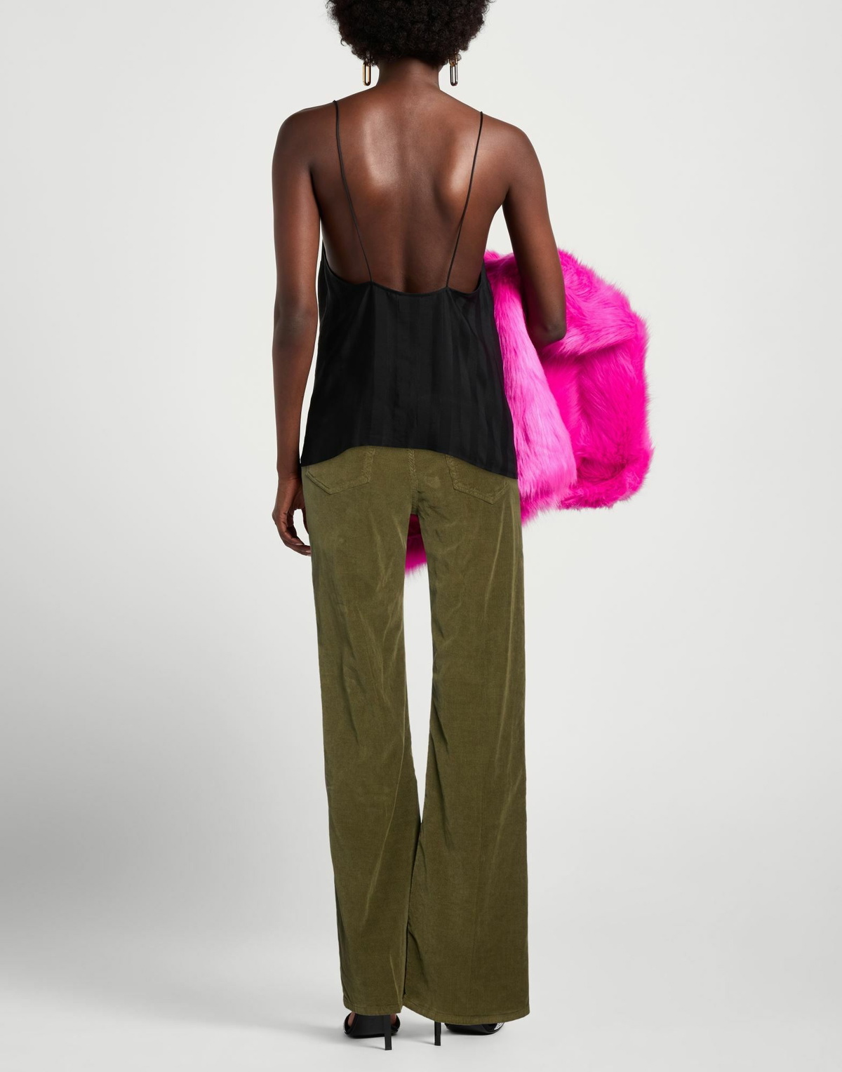 Dondup Womens Pants Military in Green