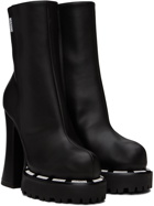 Moschino Black Embossed Boots