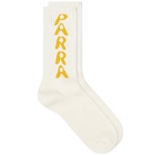 By Parra Men's Hole Logo Socks in White 