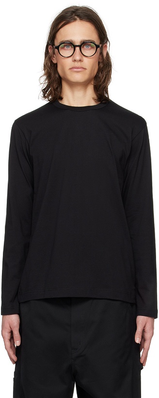 Photo: Comme des Garçons Shirt Black Crewneck Long Sleeve T-Shirt