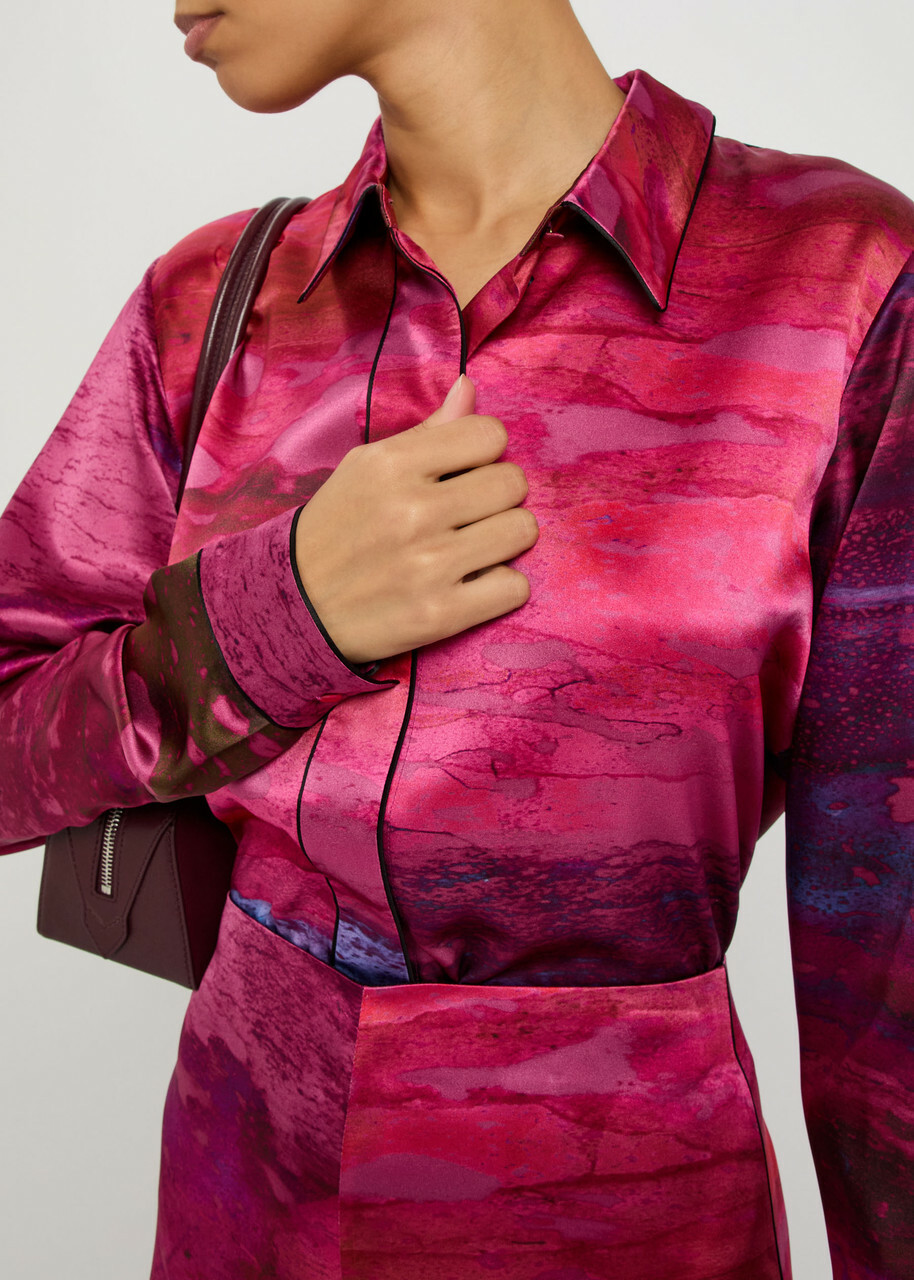 Roksanda Leonara Printed Silk Shirt Multicoloured 1