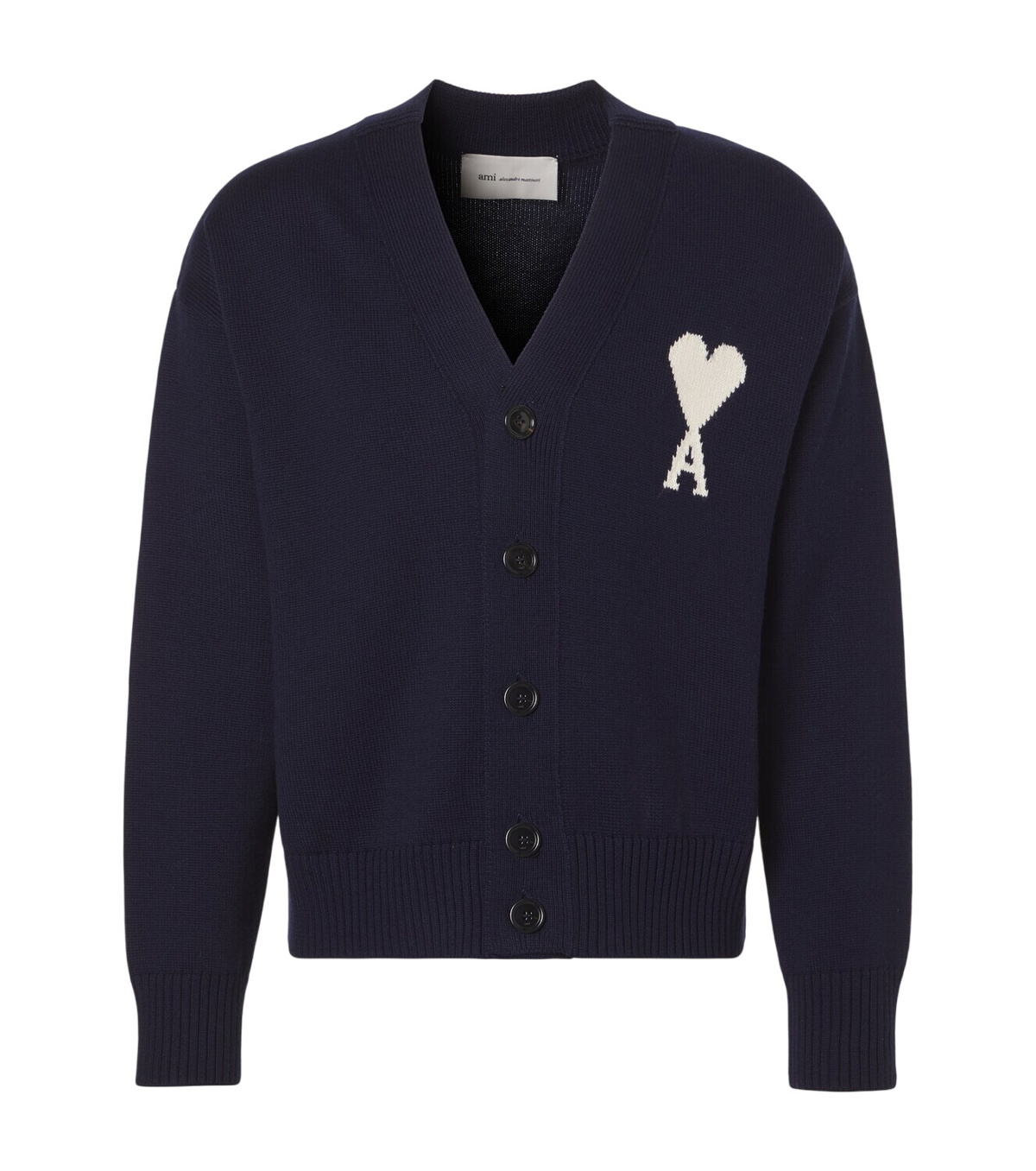 AMI PARIS／カーディガン／紺色 AMI Paris Navy Ami de Cœur Cardigan AMI