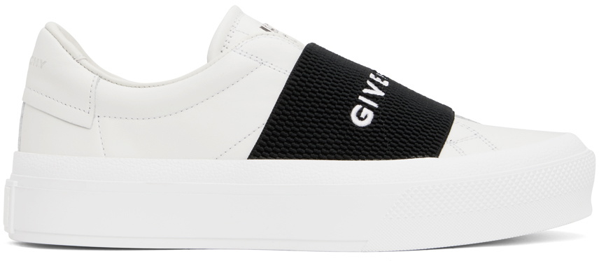 Givenchy White Black City Sport Webbing Sneakers Givenchy