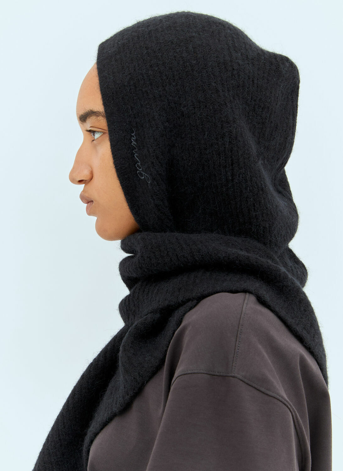 GANNI Soft Wool Balaclava