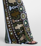 Pucci Soleil satin maxi skirt