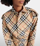 Burberry Burberry Check cotton shirt dress