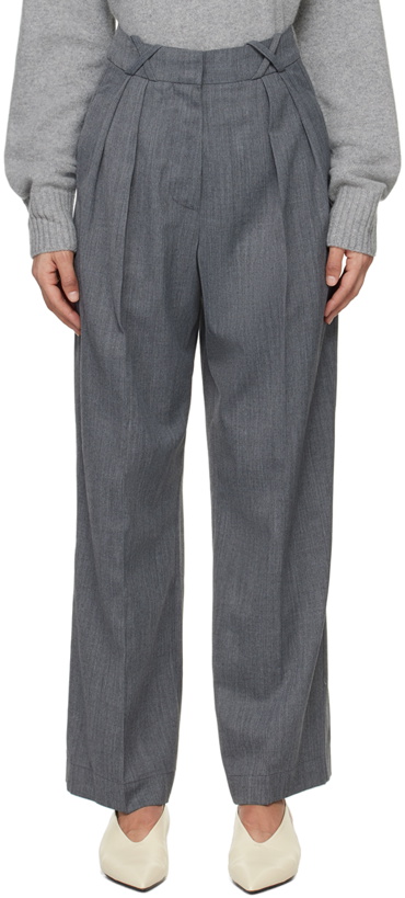 Photo: Róhe Gray Tailored Trousers