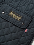 Belstaff - Logo-Appliquéd Quilted Shell Gilet - Blue