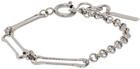 Justine Clenquet Silver Peter Bracelet