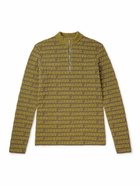 Jacquemus - Luis Jacquard-Knit Half-Zip Sweater - Green