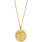 Dear Letterman Gold Dahmi Pendant Necklace