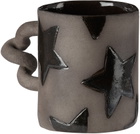 Harlie Brown Studio SSENSE Exclusive Black Star Wiggle Mug