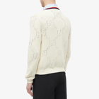 Gucci Men's GG Crew Knit in Ivory
