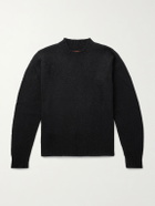 Monitaly - Alpaguan Alpaca-Blend Sweater - Black