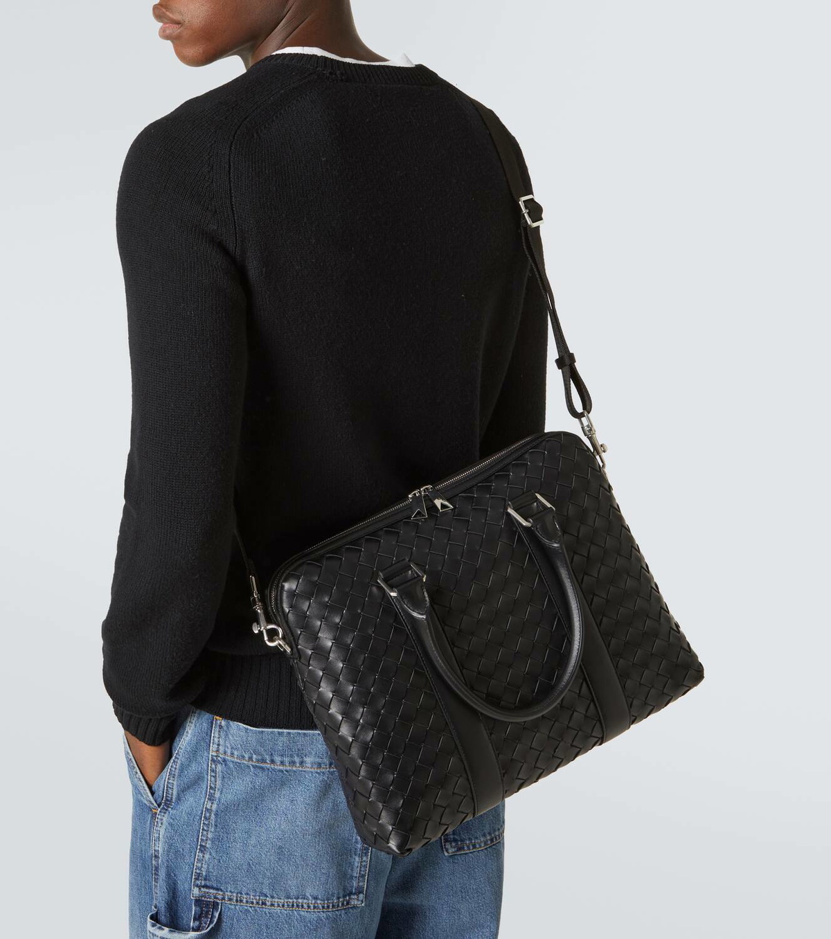 Bottega Veneta Slim Intrecciato leather briefcase Bottega Veneta