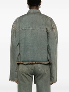 Jade Cropper Grey Belted Denim Jacket