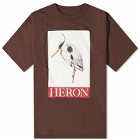 Heron Preston Men's Heron Bird Painted T-Shirt in Brown
