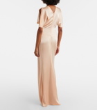 Victoria Beckham Isabella gathered satin gown