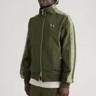 Thug Club Men's Triple Line Stud Track Jacket in Khaki