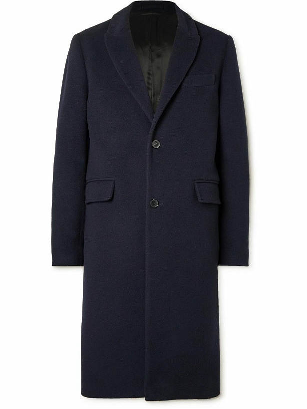 Photo: Mr P. - Virgin Wool and Cashmere-Blend Coat - Blue