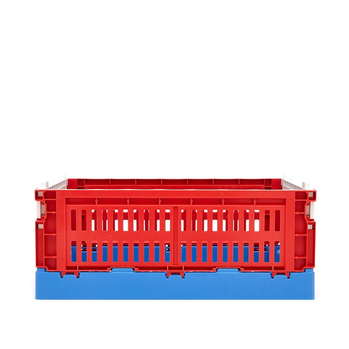 Photo: HAY Small Recycled Mix Colour Crate in Red
