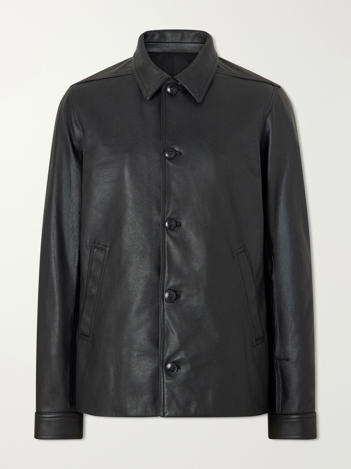 Rick Owens - Brad Leather Jacket - Black
