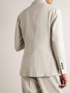 Thom Sweeney - Unstructured Double-Breasted Linen Blazer - Neutrals