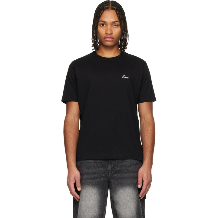 Photo: Dime Black Cursive Small Logo T-shirt