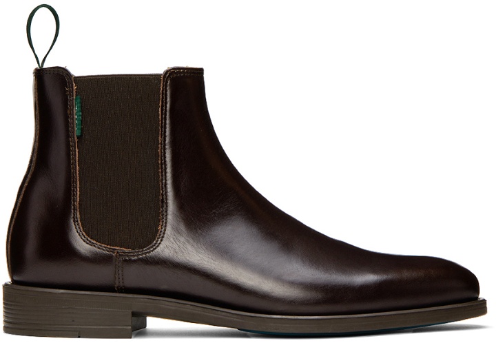 Photo: PS by Paul Smith Brown Cedric Chelsea Boots