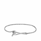 AMI Men's ADC Chain Bracelet in Silver