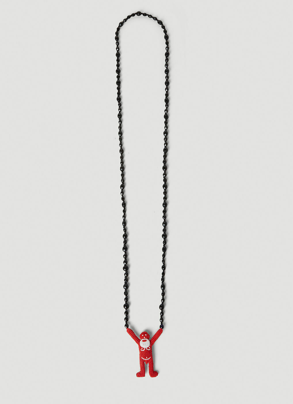 Walter Van Beirendonck ビーズネックレス Walter Van Beirendonck - Walter Beads Long Necklace in Black