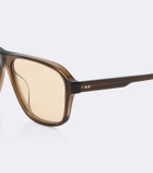 Khaite x Oliver Peoples 1978RX aviator glasses