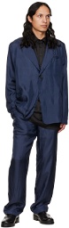 Edward Cuming SSENSE Exclusive Navy Tailored Blazer